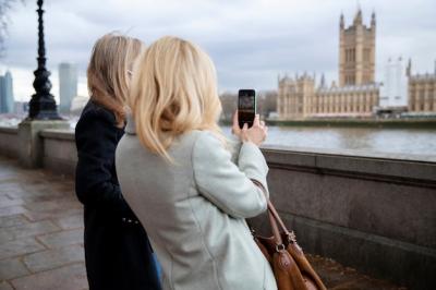 Tourists in the City Wearing Travel Masks – Free Download