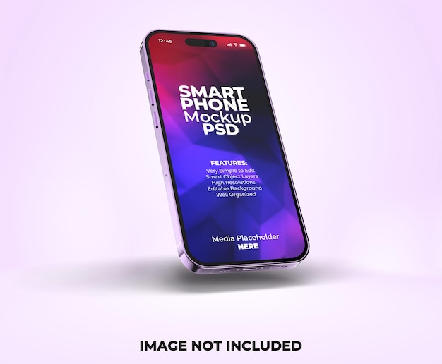 Realistic Premium Smartphone App Presentation Screen Mockup Template – Free Download