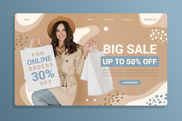 Fashion Sale Landing Page – Free Download