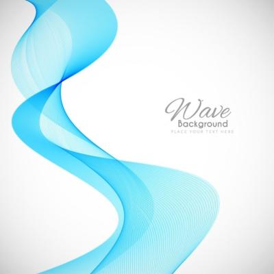 Modern Blue Wavy Background – Free Download