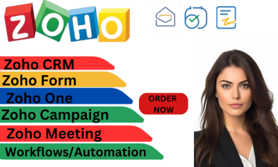 I Will Create Zoho CRM, Campaigns, Books, Forms, Sites, and Desk to Automate Your Business