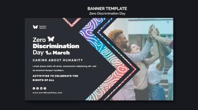 Zero Discrimination Day Event Banner Template – Free Download