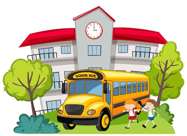 Students Waiting for the School Bus – Free Download