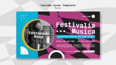Abstract Music Festival YouTube Cover – Free Download