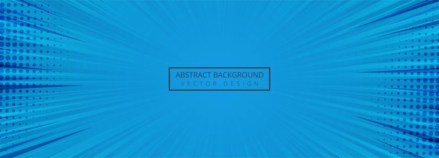 Abstract Blue Comic Banner Background – Free Download