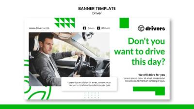 Driver Banner Template – Free Download, Download Free Stock Photo