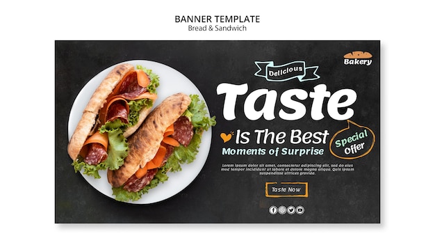 Bread and Sandwich Banner Theme – Free Download