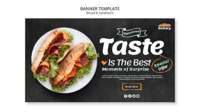 Bread and Sandwich Banner Theme – Free Download