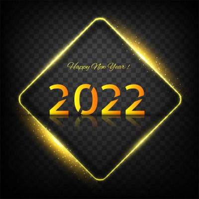 Beautiful Festival 2022 New Year Celebration Card Design – Free Download