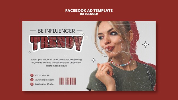 Facebook Template for Influencer Jobs – Free Download