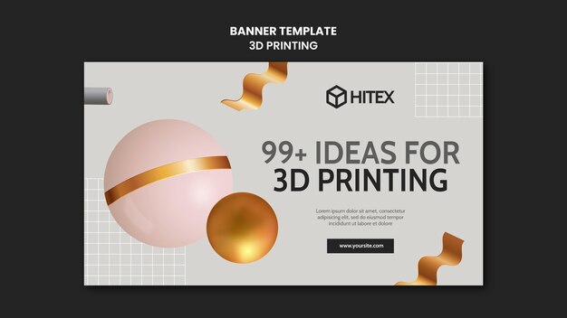 3D Printing Banner Template – Free Download, Download Free Stock Photo