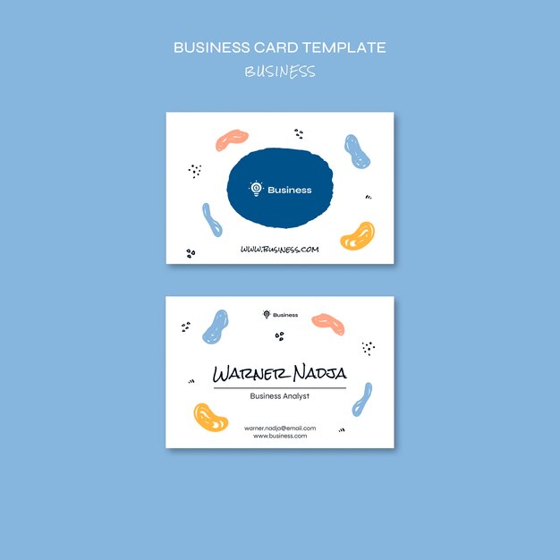 Analyst Business Card Template – Free Download