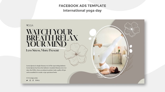 International Yoga Day Facebook Template – Free Download