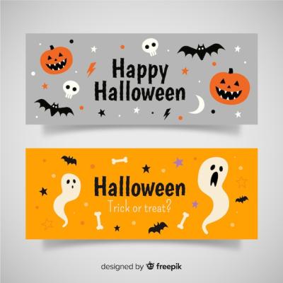 Modern Halloween Banners – Free Download