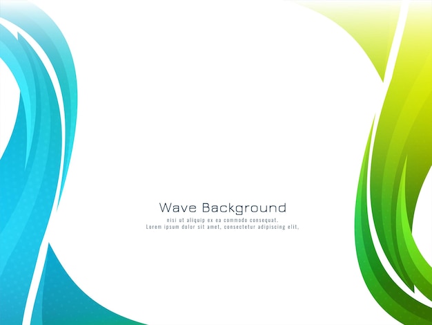 Decorative Background with Abstract Colorful Wave Design – Free Download