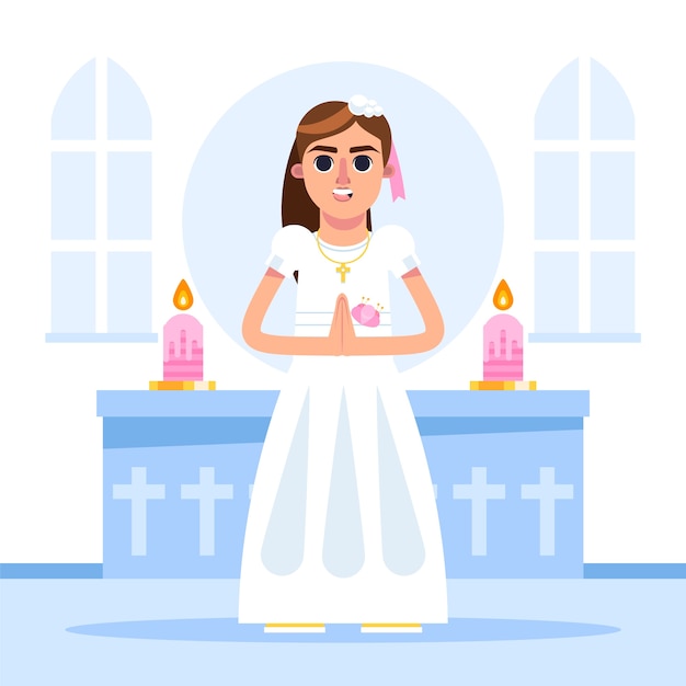 First Communion Illustration – Free Stock Photo for Download