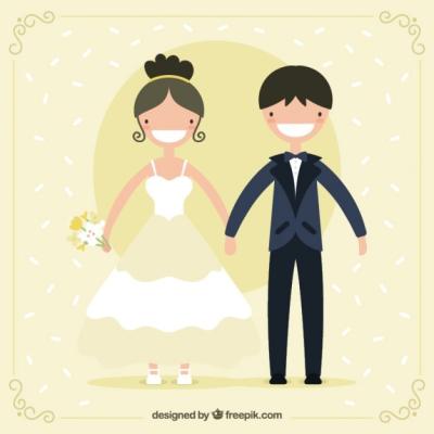 Smiling Wedding Couple – Free Download, Free Stock Photo