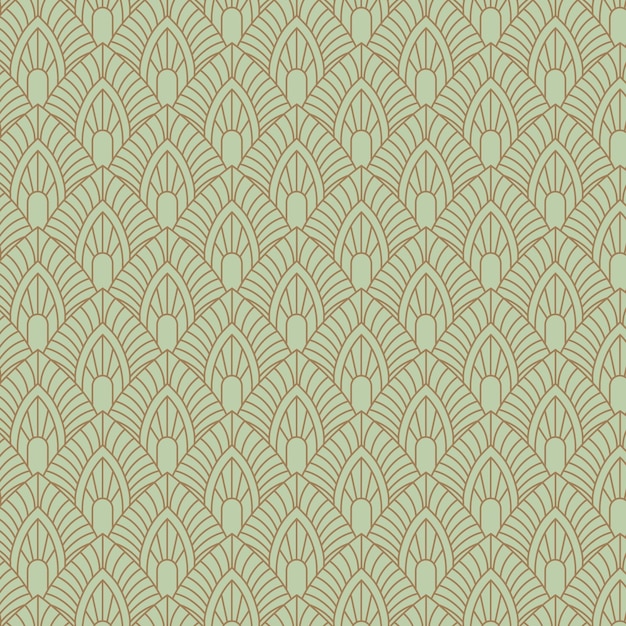 Art Deco Pattern in Flat Design – Free Download