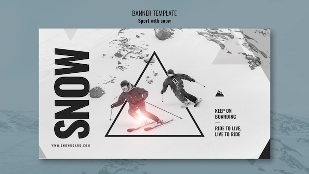 Snow Sport Banner Design – Free Download Stock Photos