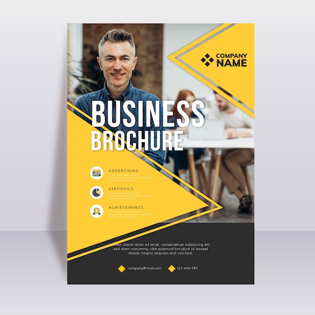 Corporate Business Brochure Template – Download Free Stock Photo