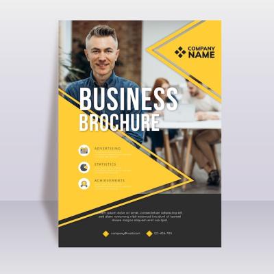 Corporate Business Brochure Template – Download Free Stock Photo
