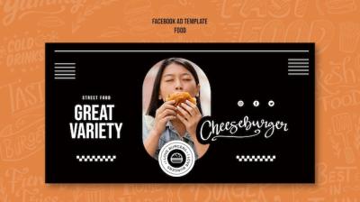 Flat Design Street Food Template – Free Download