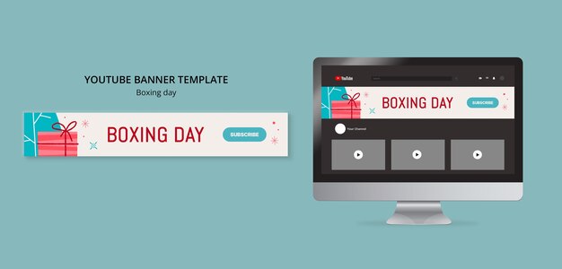 Boxing Day YouTube Banner Template – Download Free Stock Photo