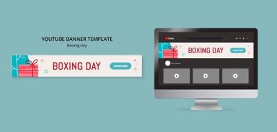 Boxing Day YouTube Banner Template – Download Free Stock Photo