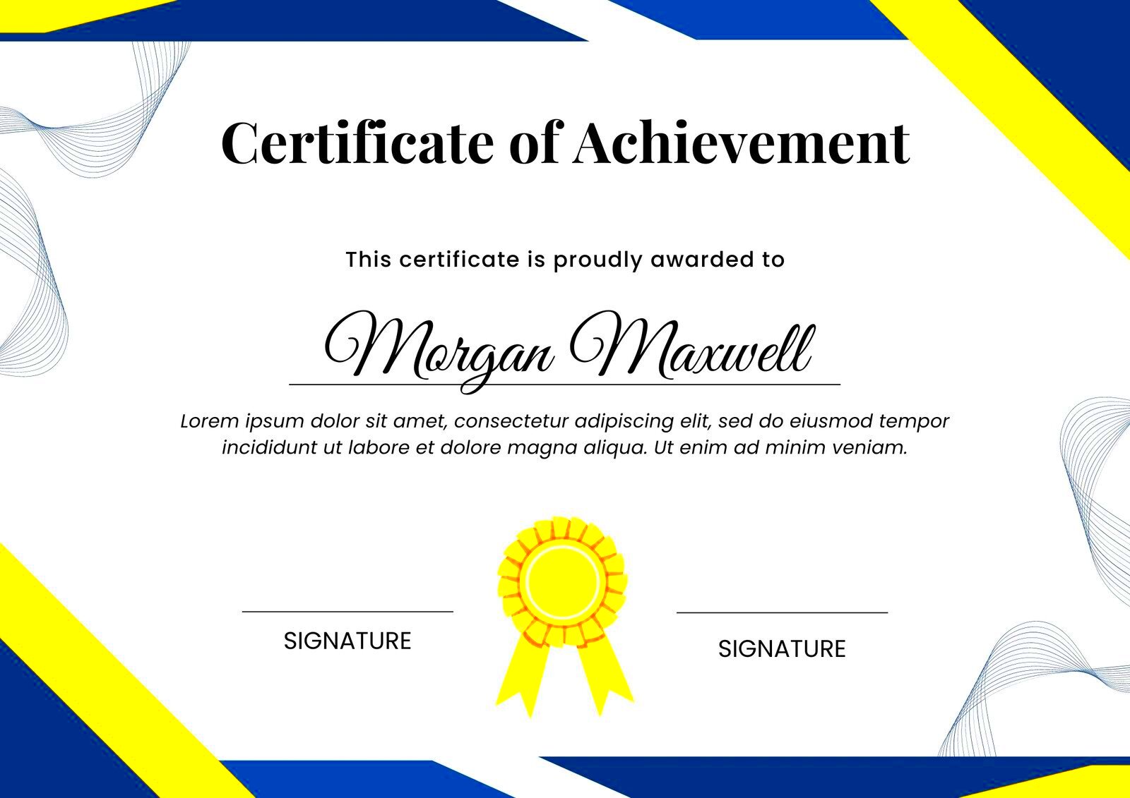 Certificates Template