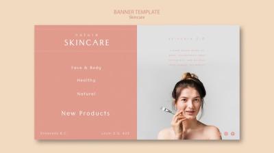 Eye-Catching Skin Care Banner Template for Your Projects – Free Download