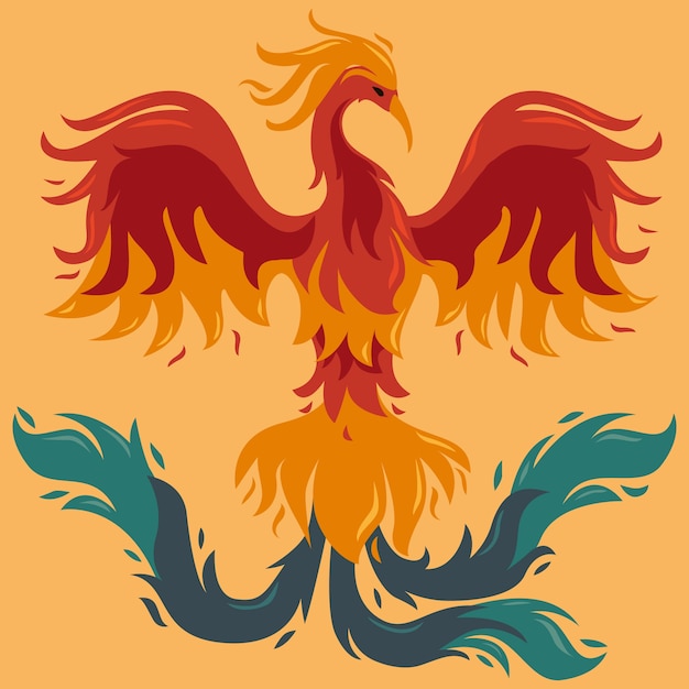 Hand Drawn Style Phoenix Bird – Free Download