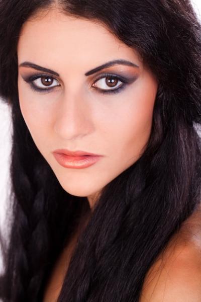 Young and Beautiful Woman with Bright Makeup – Free Download