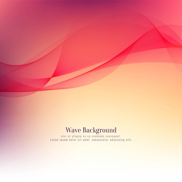Abstract Red Stylish Wave Background – Free Download