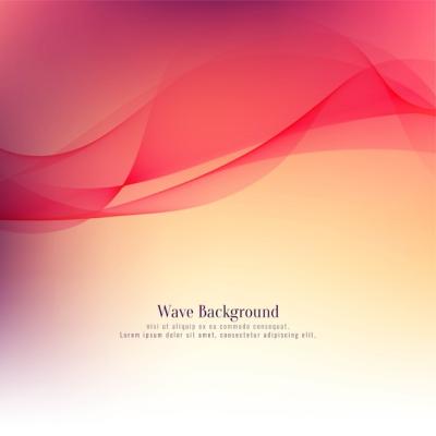 Abstract Red Stylish Wave Background – Free Download