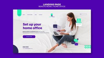 Remote Working Landing Page – Free Download