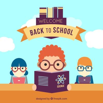 Back to School Design Featuring Kids in Science Class – Free to Download
