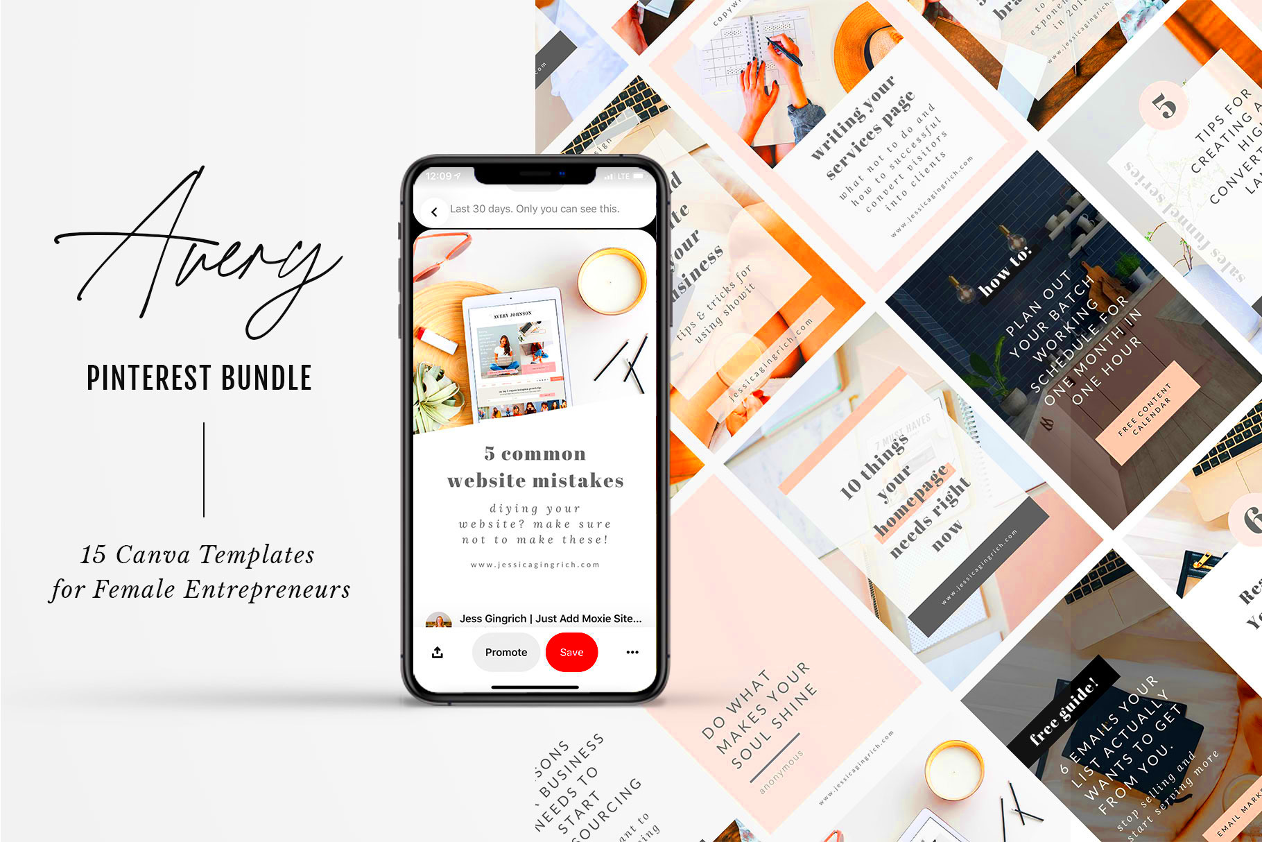 Avery Pinterest Bundle for Canva Creative Canva Templates Creative 