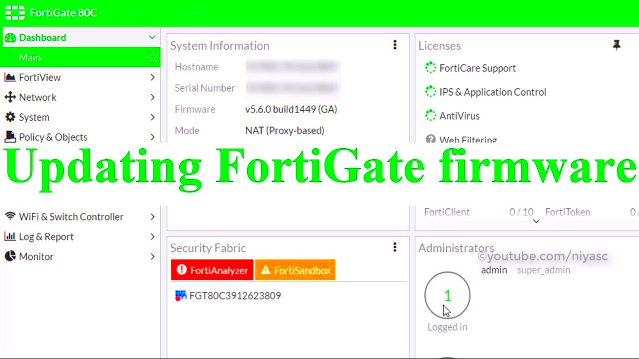 How to Update FortiGate firmware Manualy From PC YouTube