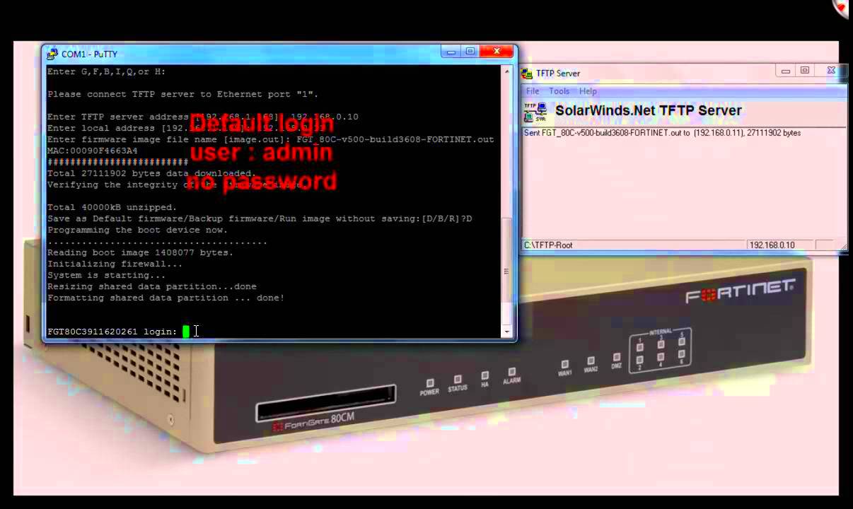 How to upgrade or reinstall firmware FortiGate YouTube