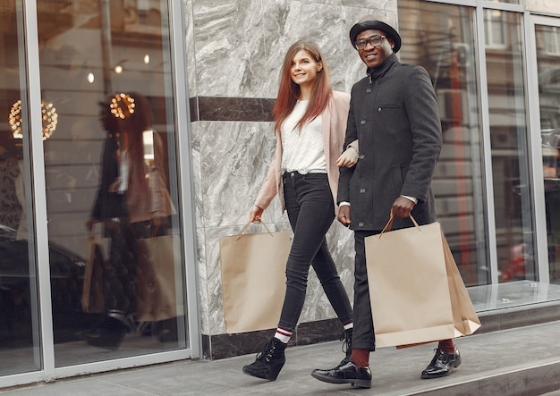 International People in an Autumn City – Free Download