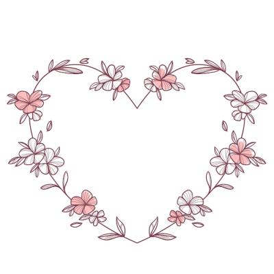 Hand Drawn Hearts Border and Frame – Free Download