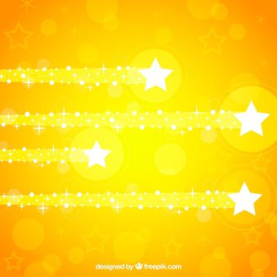 Shiny Yellow Star Trail Set – Free Download for Stunning Vector Templates