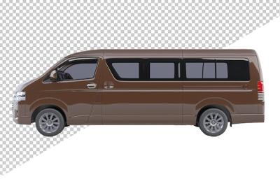 A Brown Van with a Roof on a White Background – Free Stock Photo, Download Free
