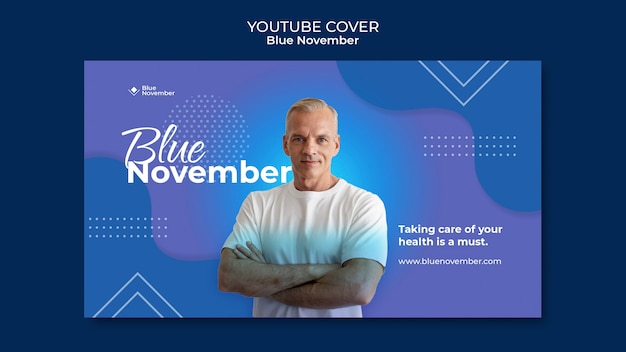 Gradient Blue November Template – Free to Download