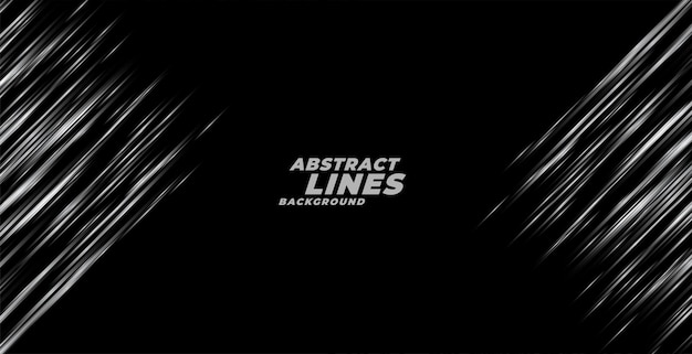 Speed Motion Lines on Black Background – Free Download