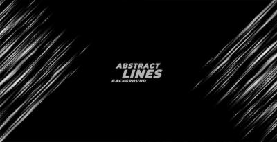 Speed Motion Lines on Black Background – Free Download