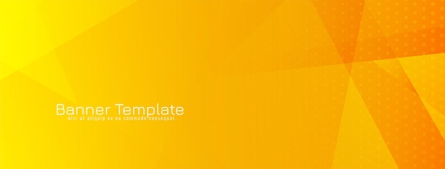 Modern Elegant Bright Yellow Geometric Banner Design – Free Stock Photo, Download for Free