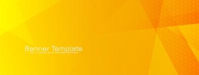 Modern Elegant Bright Yellow Geometric Banner Design – Free Stock Photo, Download for Free