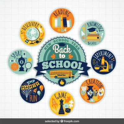 Back to School Badges Collection – Free Download