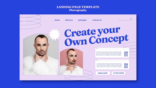 Dynamic Photography Concept Landing Page – Free to Download